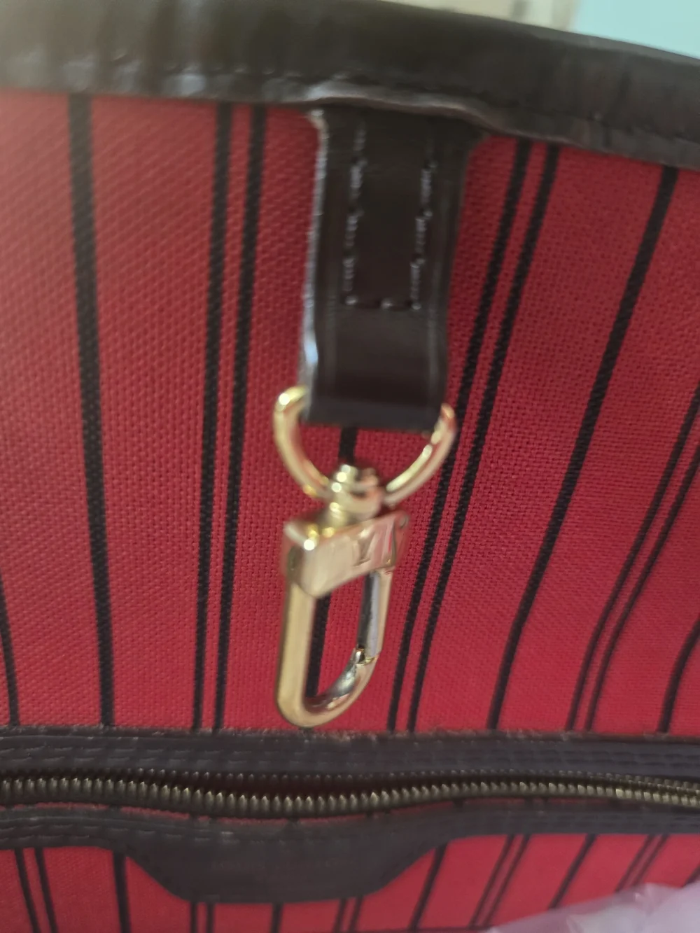 Louis Vuitton Brown and Dark Brown Checkered Tote